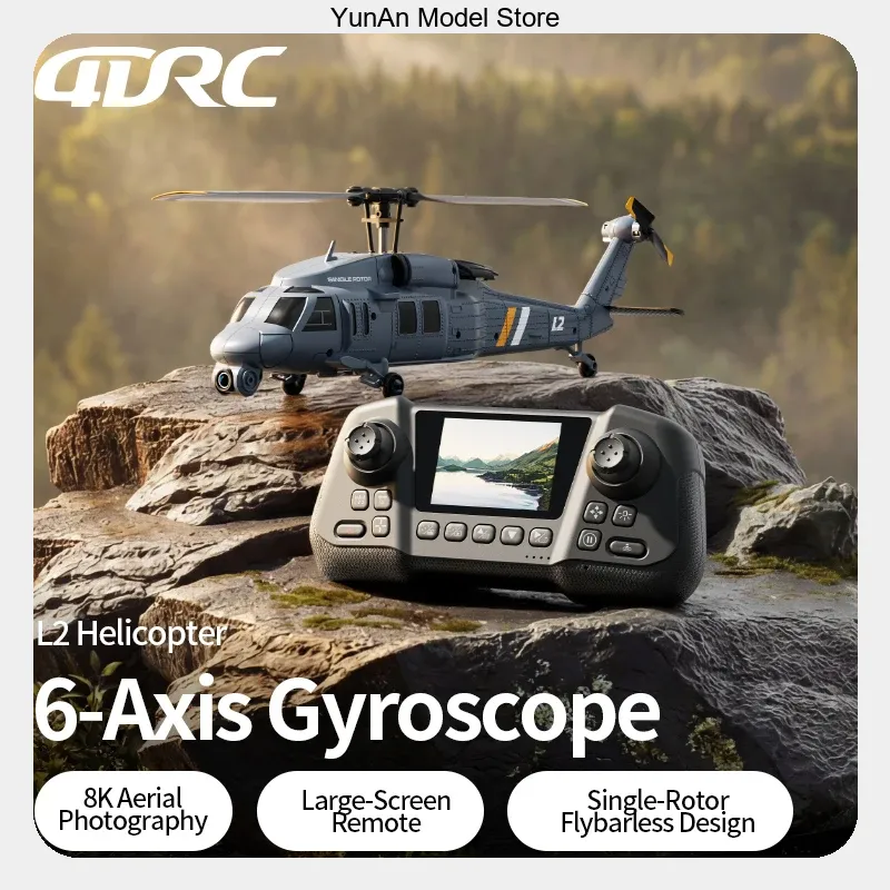 4DRC L2 8K UHD FPV RC Helicopt - огляд і ціна Rc Helicopter Single Rotor